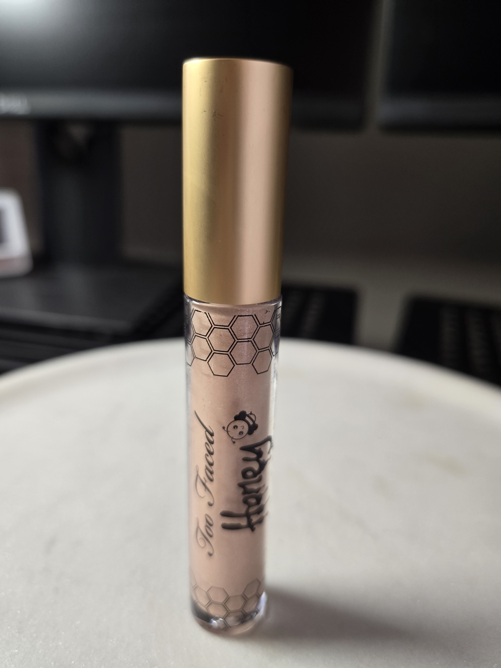 Too Faced Honey Infused Lip Gloss - Light Nude Shimmer - Full Size NWT